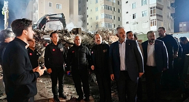 AFAD Başkanı Pehlivan, Maltepe'de çöken binada incelemelerde bulundu