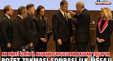 AK Parti İzmir İl Başkanı Saygılı'dan Başkan Tugay'ın rozet takması sonrası ilk mesaj!