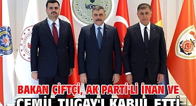 Bakan Çiftçi, AK Parti'li İnan ve Cemil Tugay'ı kabul etti