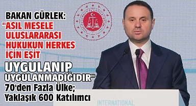 Bakan Gürlek: 