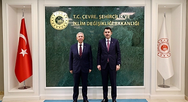 Bakan Kurum, Mansur Yavaş'ı kabul etti