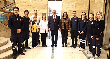 Bakan Memişoğlu'ndan, TBMM İlk Yardım Merkezi’ne ziyaret