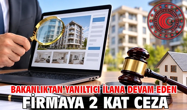 Bakanlıktan yanıltıcı ilana devam eden firmaya 2 kat ceza