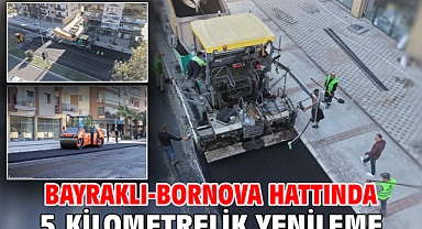 Bayraklı-Bornova hattında 5 kilometrelik yenileme