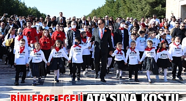 Binlerce Egeli Ata'sına koştu
