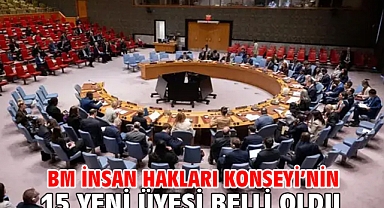 BM İnsan Hakları Konseyi’nin 15 yeni üyesi belli oldu