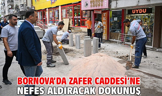 Bornova’da Zafer Caddesi’ne nefes aldıracak dokunuş