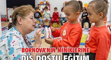 Bornova’nın miniklerine diş dostu eğitim