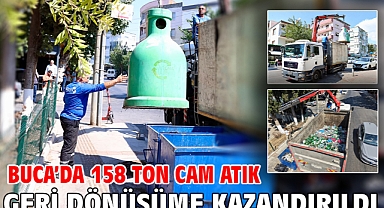 Buca’da 158 ton cam atık geri dönüşüme kazandırıldı