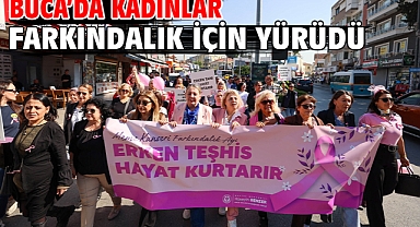 Buca’da kadınlar farkındalık için yürüdü