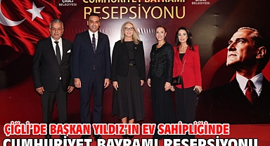 Çiğli’de Başkan Yıldız’ın ev sahipliğinde Cumhuriyet Bayramı resepsiyonu