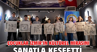 Çocuklar İzmir’in kültürel mirasını sanatla keşfetti