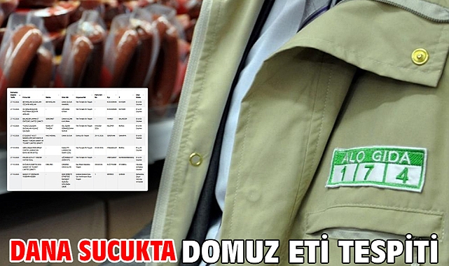 Dana sucukta domuz eti tespiti