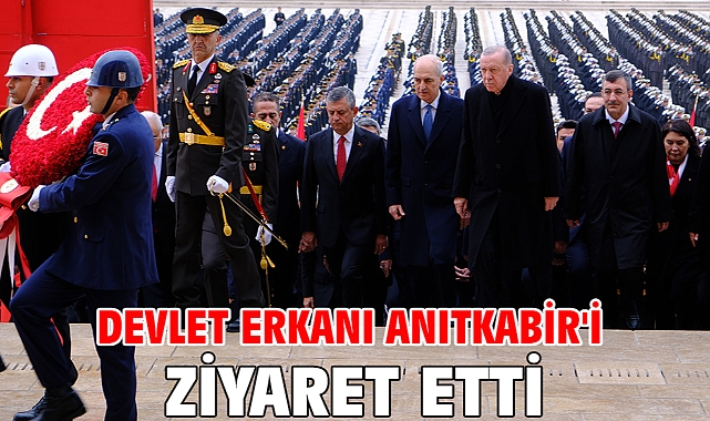 Devlet erkanı Anıtkabir'i ziyaret etti