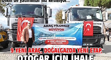 Dikili'de yatırımlar hız kesmiyor: 9 yeni araç, doğalgazda yeni etap, otogar için ihale