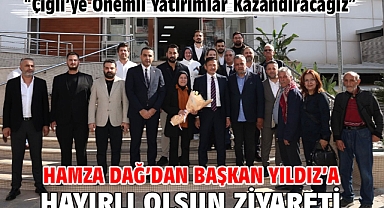 Hamza Dağ’dan Başkan Yıldız’a Hayırlı Olsun Ziyareti
