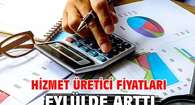 Hizmet üretici fiyatları eylülde arttı