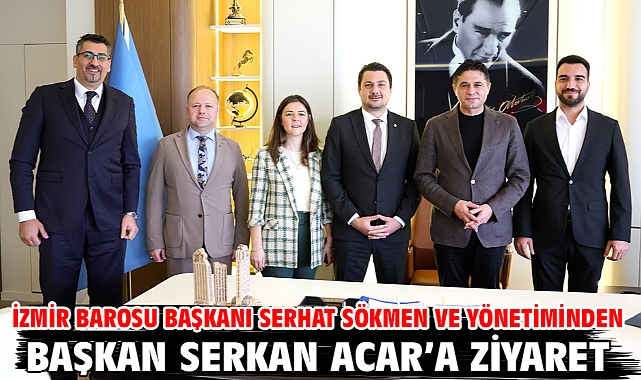 İzmir Barosu Başkanı Serhat Sökmen Ve Yönetiminden Başkan Serkan Acar’a Ziyaret