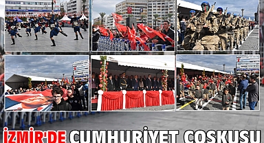 İzmir'de Cumhuriyet'in 103'üncü yılı coşkusu