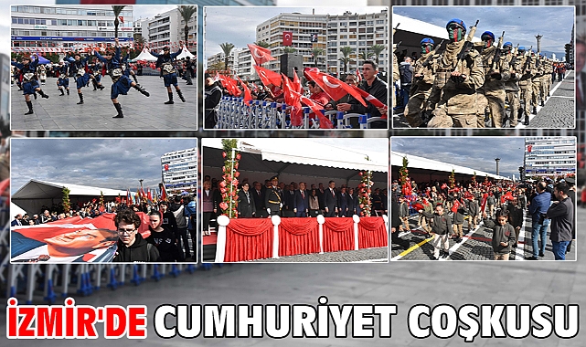 İzmir'de Cumhuriyet'in 103'üncü yılı coşkusu