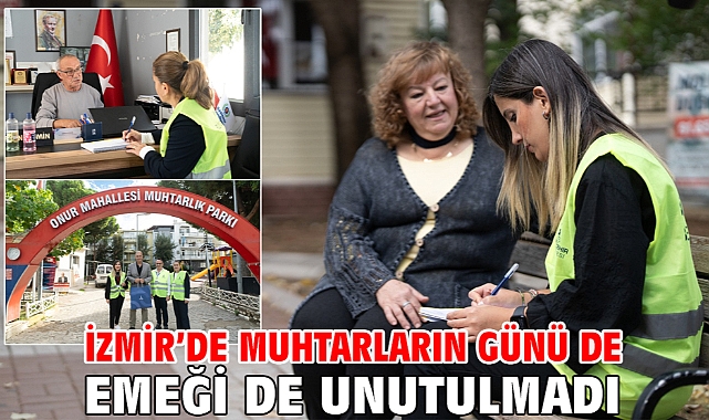 İzmir’de muhtarların günü de emeği de unutulmadı