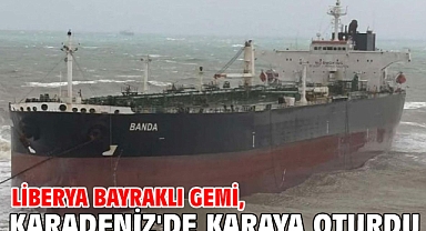 Liberya bayraklı gemi, Karadeniz'de karaya oturdu