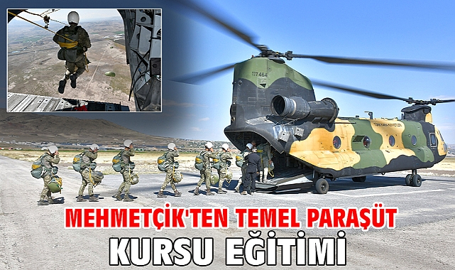 Mehmetçik'ten temel paraşüt kursu eğitimi