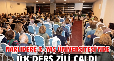 Narlıdere 3. Yaş Üniversitesi’nde İlk Ders Zili Çaldı