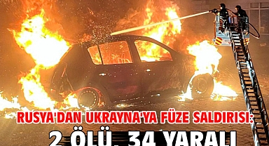 Rusya'dan Ukrayna'ya füze saldırısı: 2 ölü, 34 yaralı