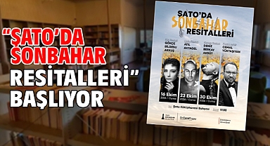 “Şato’da Sonbahar Resitalleri” başlıyor