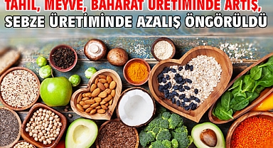 Tahıl, meyve, baharat üretiminde artış, sebze üretiminde azalış öngörüldü