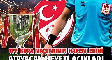 TFF, kupa maçlarının hakemlerini atayacak heyeti açıkladı