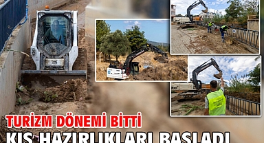 Turizm dönemi bitti kış hazırlıkları başladı