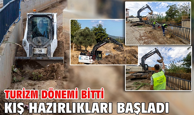 Turizm dönemi bitti kış hazırlıkları başladı