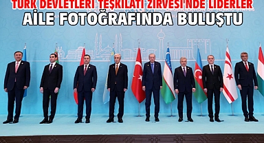 Türk Devletleri Teşkilatı Zirvesi'nde liderler aile fotoğrafında buluştu