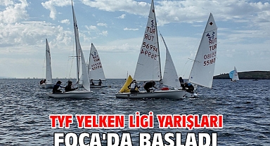 TYF Yelken Ligi yarışları Foça'da başladı