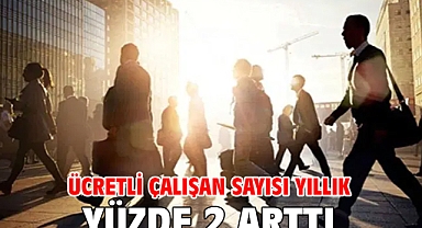 Ücretli çalışan sayısı yıllık yüzde 2 arttı