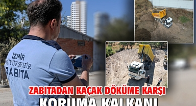 Zabıtadan kaçak döküme karşı koruma kalkanı