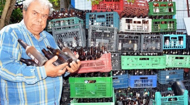 30 bin şişe elinde kaldı