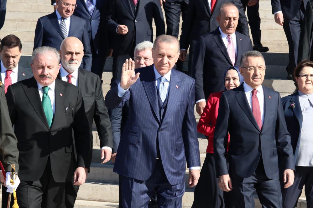 29 Ekim Cumhuriyet Bayramı kutlanıyor: Devlet erkanı Anıtkabir'de