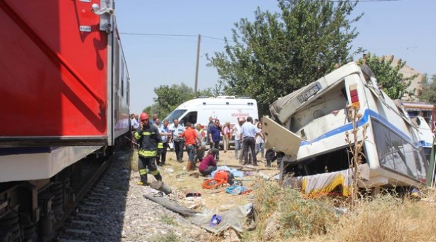 Alaşehir'de tren faciası