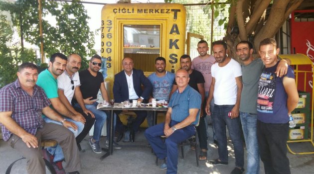 BAŞKAN HASAN ARSLAN’DAN TAKSİCİLERE ZİYARET