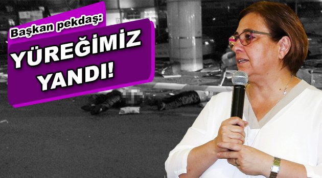Başkan Pekdaş: Yüreğimiz yandı