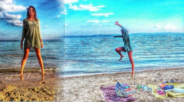 Berrak’ın hareketli plaj fotoğrafları