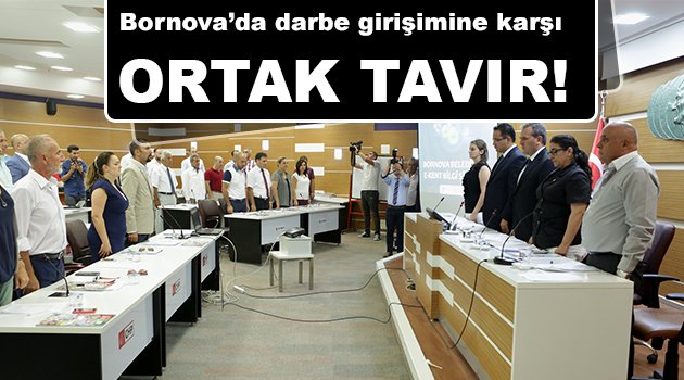 Bornova Belediye Meclisi’nden demokrasi bildirisi