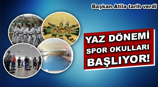 Bornova Belediyesi’nin yaz dönemi spor okulları başlıyor