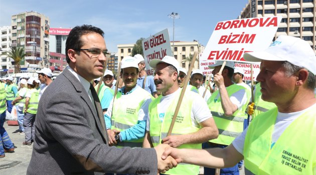 Bornova temizlik konusunda da örnek oluyor