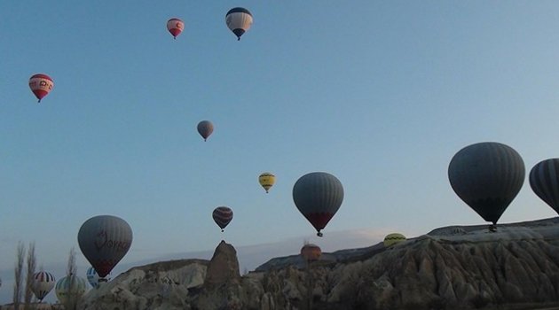 Kapadokya'ya ilk 6 ayda 600 bini aşkın turist geldi