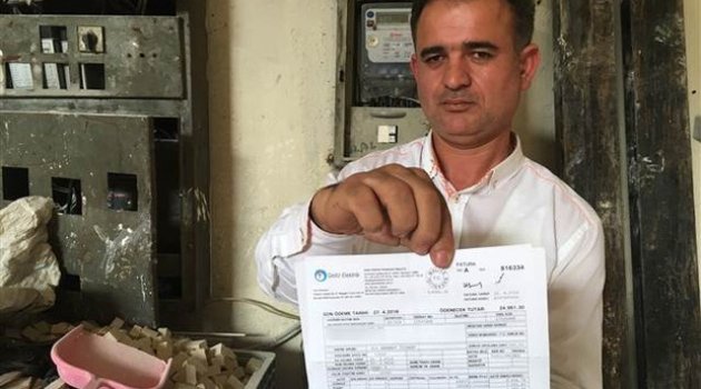 Kapalı iş yerine 25 bin lira fatura
