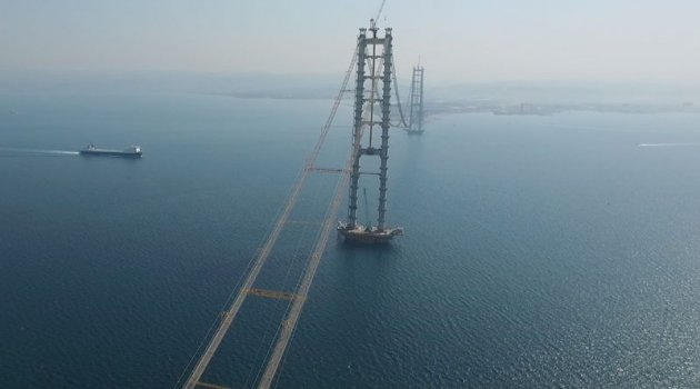 Körfez Geçiş Köprüsü'nde son tabliye perşembe günü